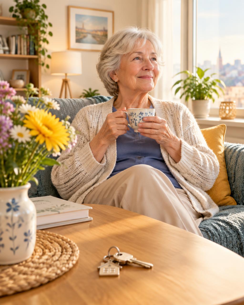 Ankunft in der neuen Seniorenwohnung