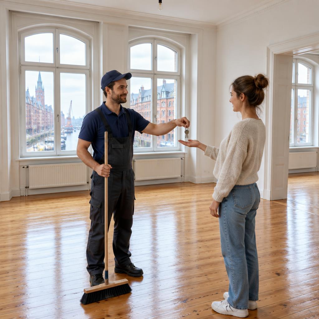 Helle, barrierefreie Neubauwohnung nach dem Einzug